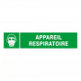 Panneau d’indication “Port d’appareil respiratoire obligatoire” – ISO 7010 – Plastique rigide ou vin