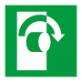 Panneau d’indication “Tourner dans le sens horaire” – Signalétique sécurité – Conforme ISO 7010