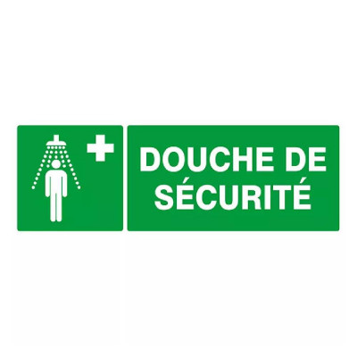 Panneau de signalisation “Douche de sécurité” – ISO 7010 – PS choc rigide ou vinyle adhésif