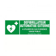 Panneau défibrillateur automatisé externe