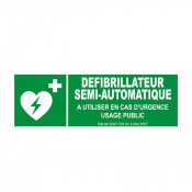Panneau défibrillateur semi-automatique