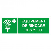 Panneau Équipements de Rinçage des Yeux – Signalétique sécurité ISO 7010