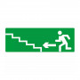 Panneau "Escalier montant à gauche" – Format de 200 à 330 mm, en plastique rigide, vinyle ou photolu