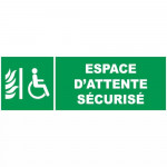 Panneau espace d'attente sécurisé