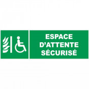 Panneau espace d'attente sécurisé