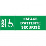 Panneau espace d'attente sécurisé