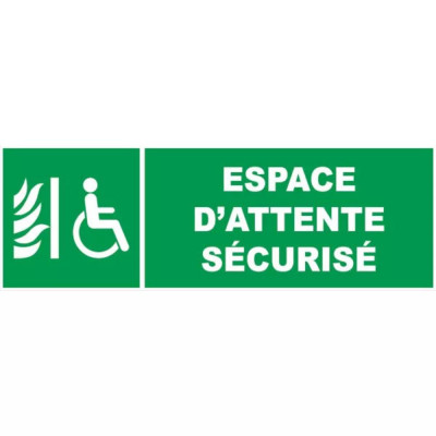 Panneau espace d'attente sécurisé