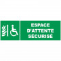 Panneau espace d'attente sécurisé