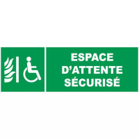 Panneau espace d'attente sécurisé