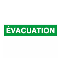 Panneau ÉVACUATION – Signalétique sécurité ISO 7010 – Photoluminescent Panneau ÉVACUATION – Signalétique sécurité ISO 7010 – Photoluminescent