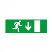 Panneau ÉVACUATION Sortie Bas Droite – Signalétique sécurité ISO 7010