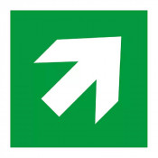 Panneau “Flèche 45°” – Signalétique directionnelle – Conforme ISO 7010