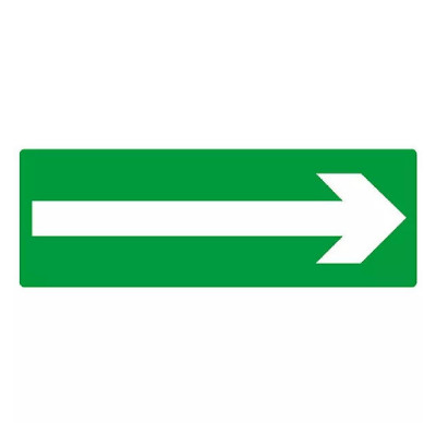 Panneau Flèche (Secours) – Signalétique d’évacuation ISO 7010