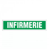 Panneau infirmerie – Signalétique de sécurité – Plastique rigide 330x75 mm