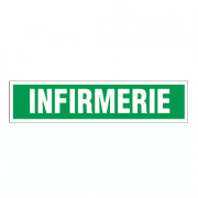 Panneau infirmerie – Signalétique de sécurité – Plastique rigide 330x75 mm