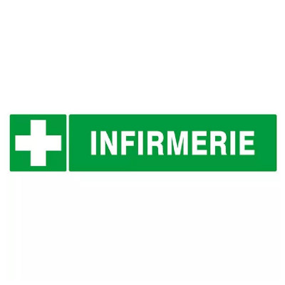 Panneau Infirmerie – Signalétique médicale conforme ISO 7010