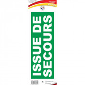 Panneau issue de secours – Signalétique de sécurité – Plastique rigide 330x120 mm