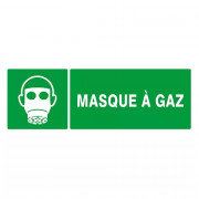 Panneau Masques à Gaz – Signalétique sécurité ISO 7010 conforme