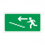 Panneau montée d’escalier à droite – Signalétique directionnelle – Plastique rigide 960x480 mm
