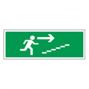 Panneau Montée d’Escalier à Droite – Signalétique sécurité – Format 330x120 mm