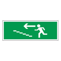 Panneau Montée d’Escalier à Gauche – Signalétique sécurité – Format 330x120 mm