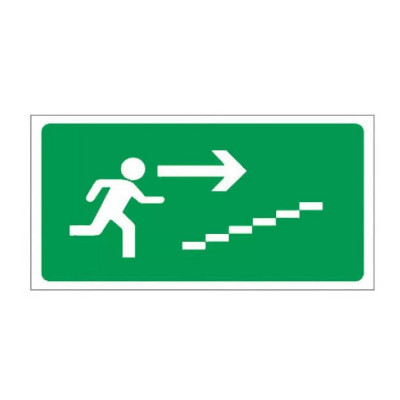 Panneau Montée d’Escalier à Gauche – Signalétique sécurité – Format 960x480 mm