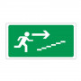 Panneau Montée d’Escalier à Gauche – Signalétique sécurité – Format 960x480 mm