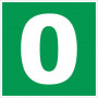 Panneau niveau 0 – Signalétique d’étage – Plastique rigide 200x200 mm