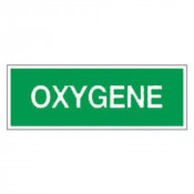 Panneau oxygène – Signalétique de sécurité – Plastique rigide 330x120 mm
