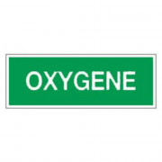Panneau oxygène – Signalétique de sécurité – Plastique rigide 330x120 mm