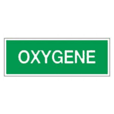 Panneau oxygène – Signalétique de sécurité – Plastique rigide 330x120 mm