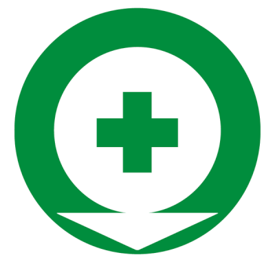 Panneau pharmacie (croix verte)