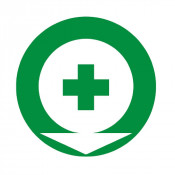 Panneau pharmacie (croix verte) – Signalétique de santé – Plastique rigide Ø80 à Ø300 mm