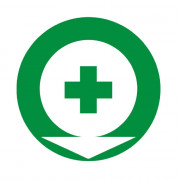 Panneau pharmacie (croix verte) – Signalétique de santé – Plastique rigide Ø80 à Ø300 mm