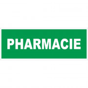 Panneau pharmacie – Signalétique de santé – Plastique rigide 330x120 mm