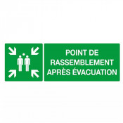 Panneau Point de Rassemblement Après Évacuation – ISO 7010 conforme