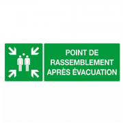 Panneau Point de Rassemblement Après Évacuation – ISO 7010 conforme