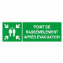 Panneau Point de Rassemblement Après Évacuation – ISO 7010 conforme