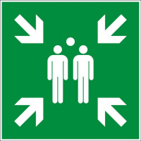 Panneau point de rassemblement après évacuation – Signalétique de sécurité – Plastique rigide 200x20 Panneau point de rassemblement après évacuation – Signalétique de sécurité – Plastique rigide 200x20