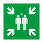 Panneau “Point de Rassemblement” – Signalétique évacuation – Conforme ISO 7010