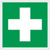 Panneau premiers secours – Signalétique de santé – Plastique rigide 200x200 mm