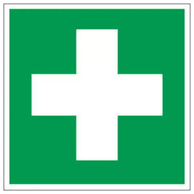 Panneau premiers secours – Signalétique de santé – Plastique rigide 200x200 mm