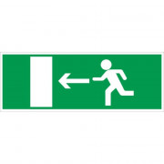 Panneau Sortie à Gauche – Signalétique sécurité – Format 330x120 mm