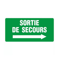 Panneau sortie de secours à droite – Signalétique d’évacuation – Grand format 960x480 mm Panneau sortie de secours à droite – Signalétique d’évacuation – Grand format 960x480 mm