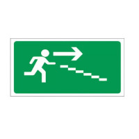 Panneau sortie de secours à droite – Signalétique d’évacuation – Grand format 960x480 mm Panneau sortie de secours à droite – Signalétique d’évacuation – Grand format 960x480 mm