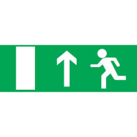 Panneau sortie de secours en haut – Signalétique d’évacuation – Plastique rigide 330x120 mm Panneau sortie de secours en haut – Signalétique d’évacuation – Plastique rigide 330x120 mm