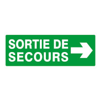 Panneau Sortie de secours flèche à droite – Évacuation rapide – ISO 7010 Panneau Sortie de secours flèche à droite – Évacuation rapide – ISO 7010