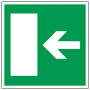 Panneau sortie de secours gauche/droite – Signalétique d’évacuation – Plastique rigide 200x200 mm