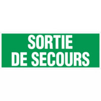 Panneau Sortie de Secours – Signalétique sécurité – Format 330x120 mm