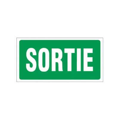 Panneau Sortie – Signalétique sécurité industrie – Format 960x480 mm
